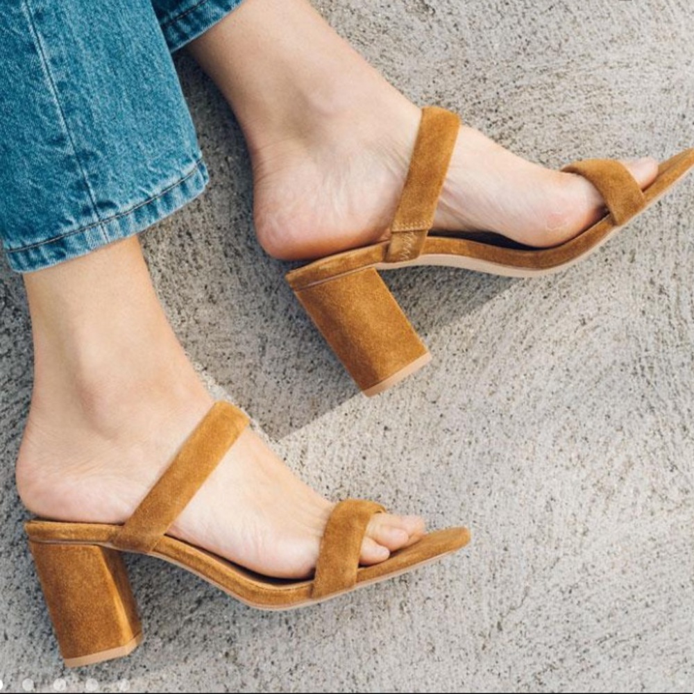 🛑SOLD🛑 NWT Soludos Ines Heels in Walnut - Picture 2 of 4